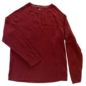 GAP Men's Sweatshirt Top Knit XL Burgundy Crewneck Long Sleeve Casual Comfort